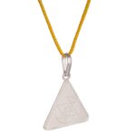 Silver Saraswati Yantra Locket Energized Saraswati Yant…