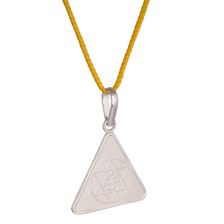 Silver Saraswati Yantra Locket Energized Saraswati Yant…